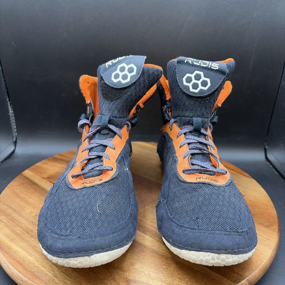 Rudis JB Alpha 2.0 Mens Size 9.5 Wrestling Shoes Blue Orange Sneakers